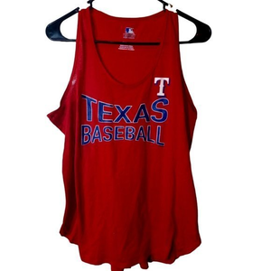 Women's MLB  genuine Merchandise Texas‎ Baseball Red Tank Top Size 2XL